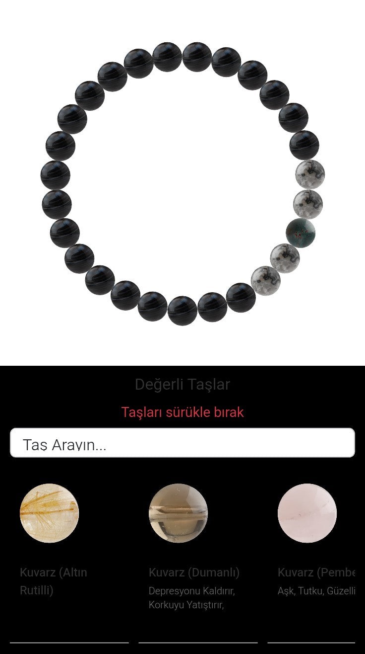 Özel Tasarım Elastik Misineli - 27 Taş - Özel Tasarım Görseli