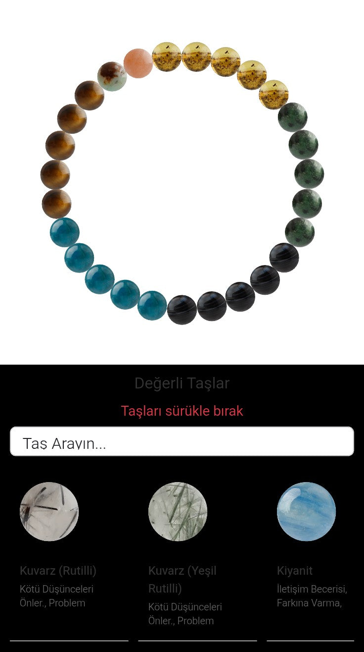 Özel Tasarım Elastik Misineli - 27 Taş - Özel Tasarım Görseli