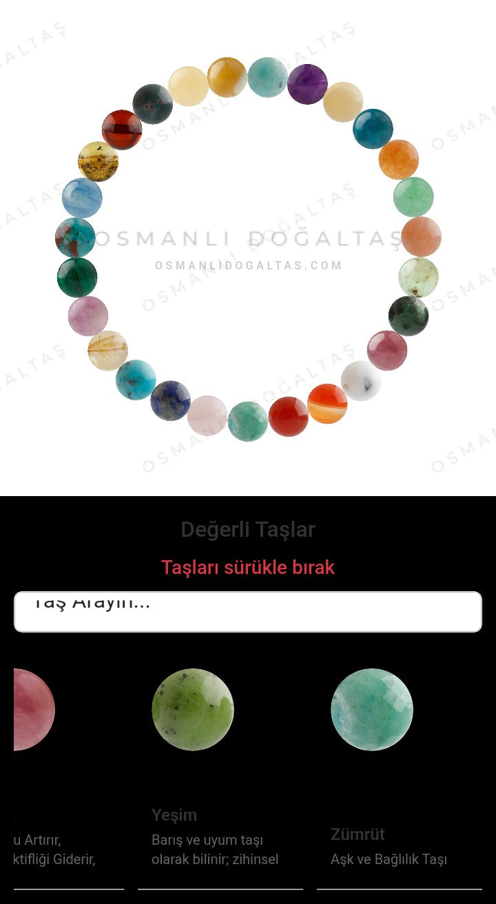Özel Tasarım Elastik Misineli - 27 Taş - Özel Tasarım Görseli