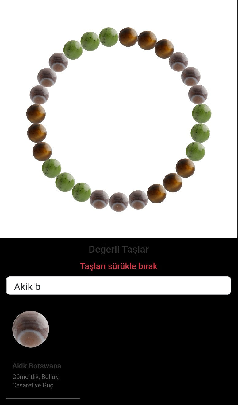 Özel Tasarım Elastik Misineli - 27 Taş - Özel Tasarım Görseli