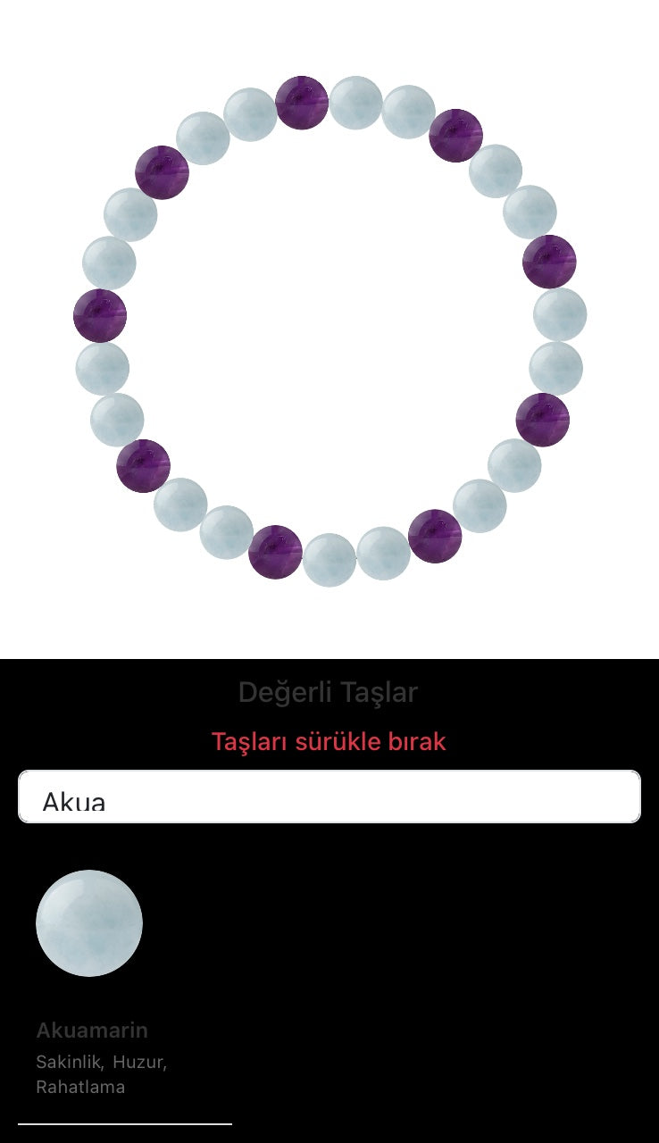 Özel Tasarım Elastik Misineli - 27 Taş - Özel Tasarım Görseli