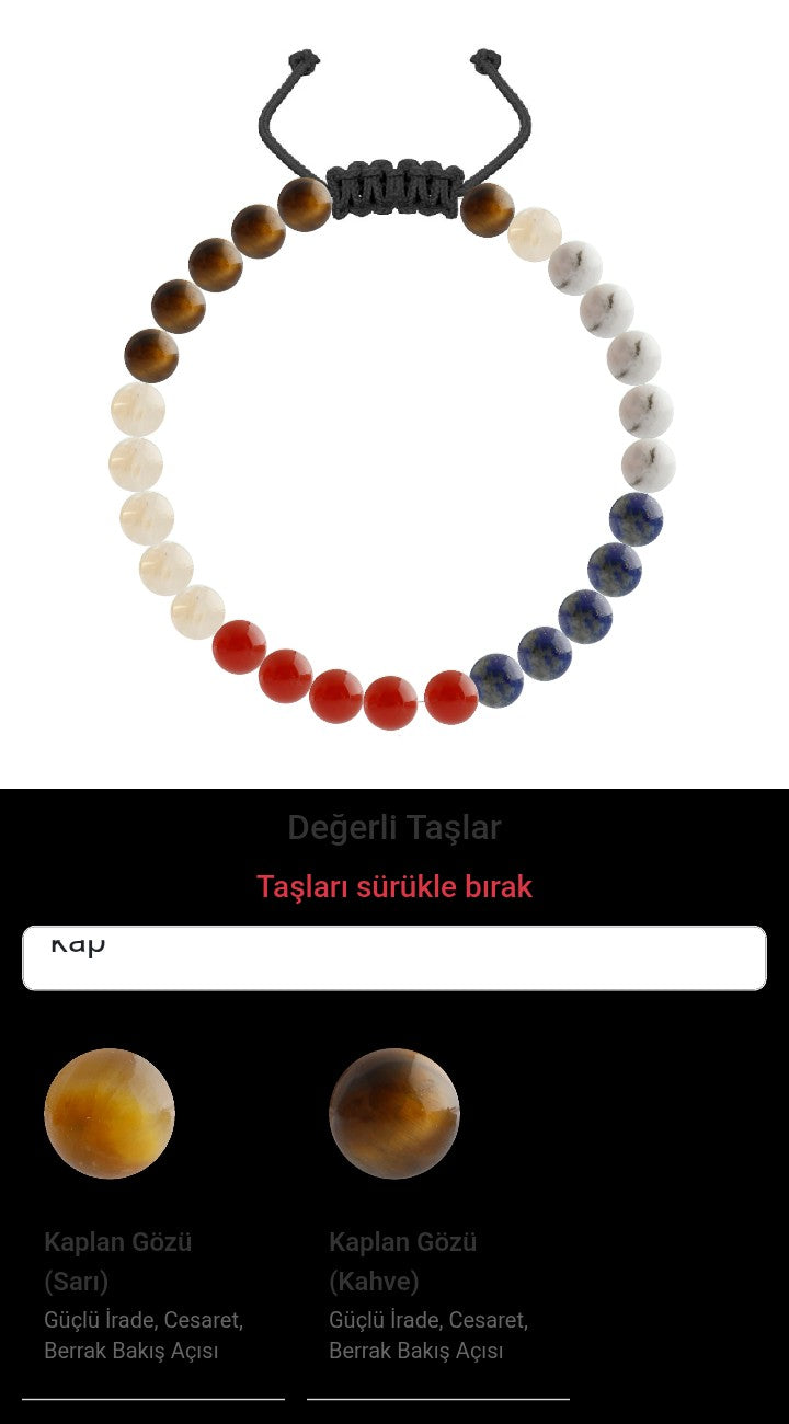 Özel Tasarım Merdiven Kapama Bileklik - 27 Taş - Özel Tasarım Görseli