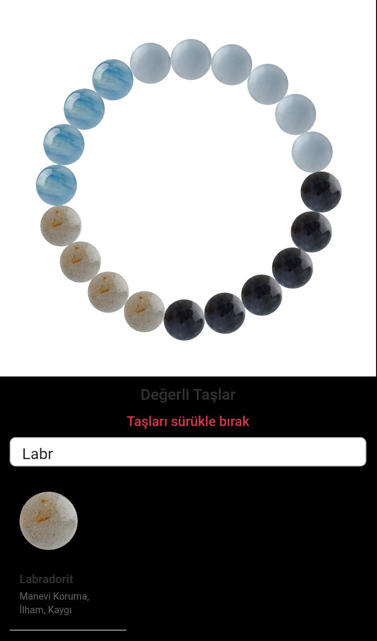 Özel Tasarım Elastik Misineli - 20 Taş - Özel Tasarım Görseli