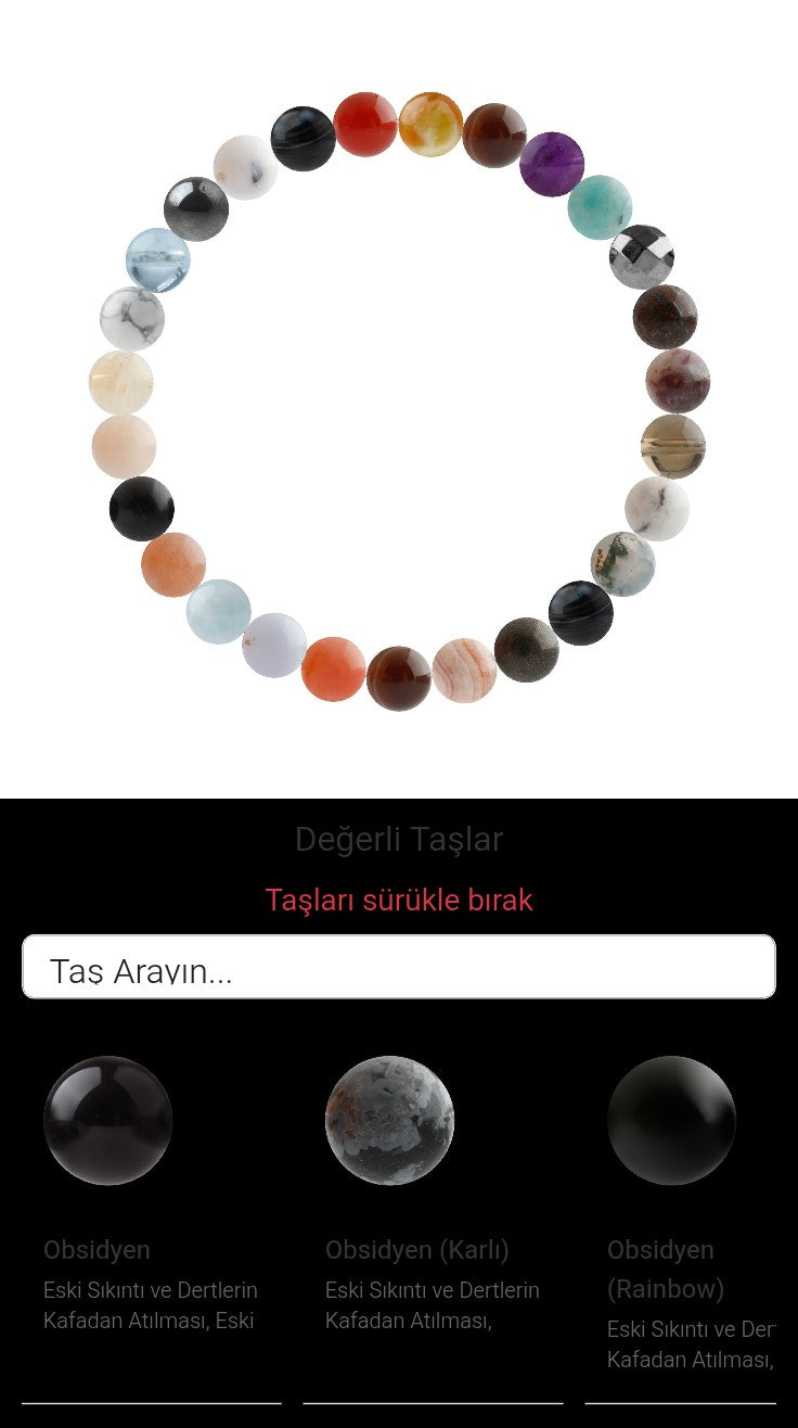 Özel Tasarım Elastik Misineli - 27 Taş - Özel Tasarım Görseli