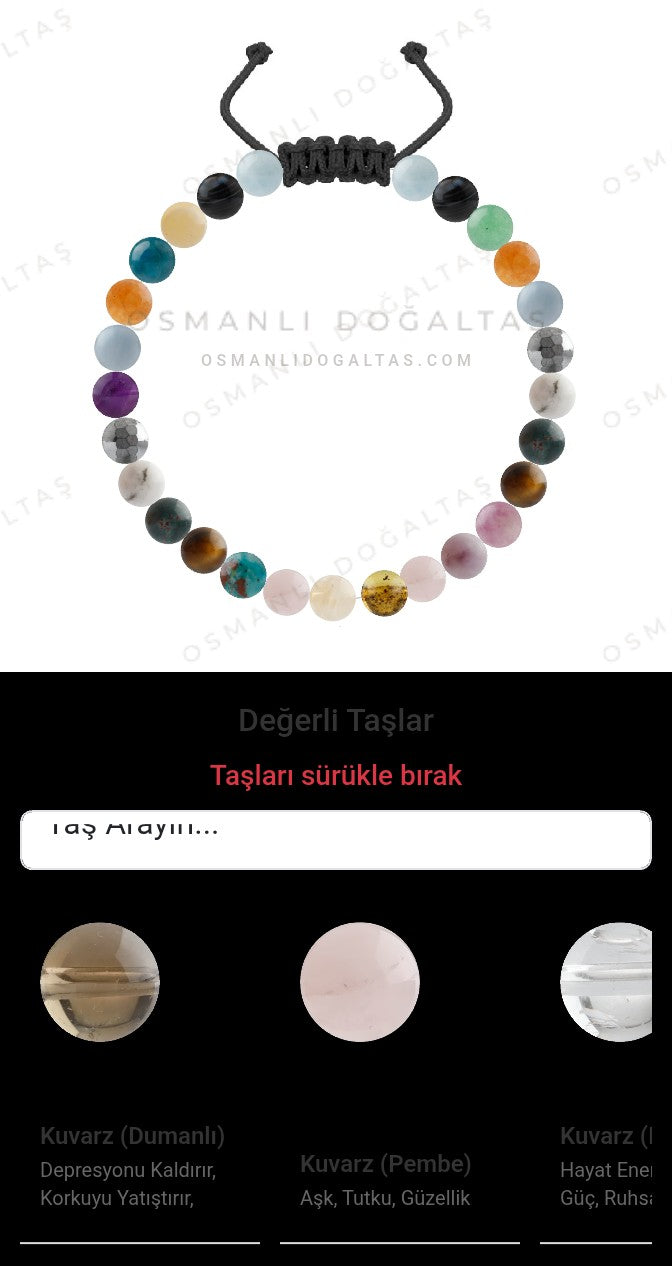 Özel Tasarım Merdiven Kapama Bileklik - 27 Taş - Özel Tasarım Görseli