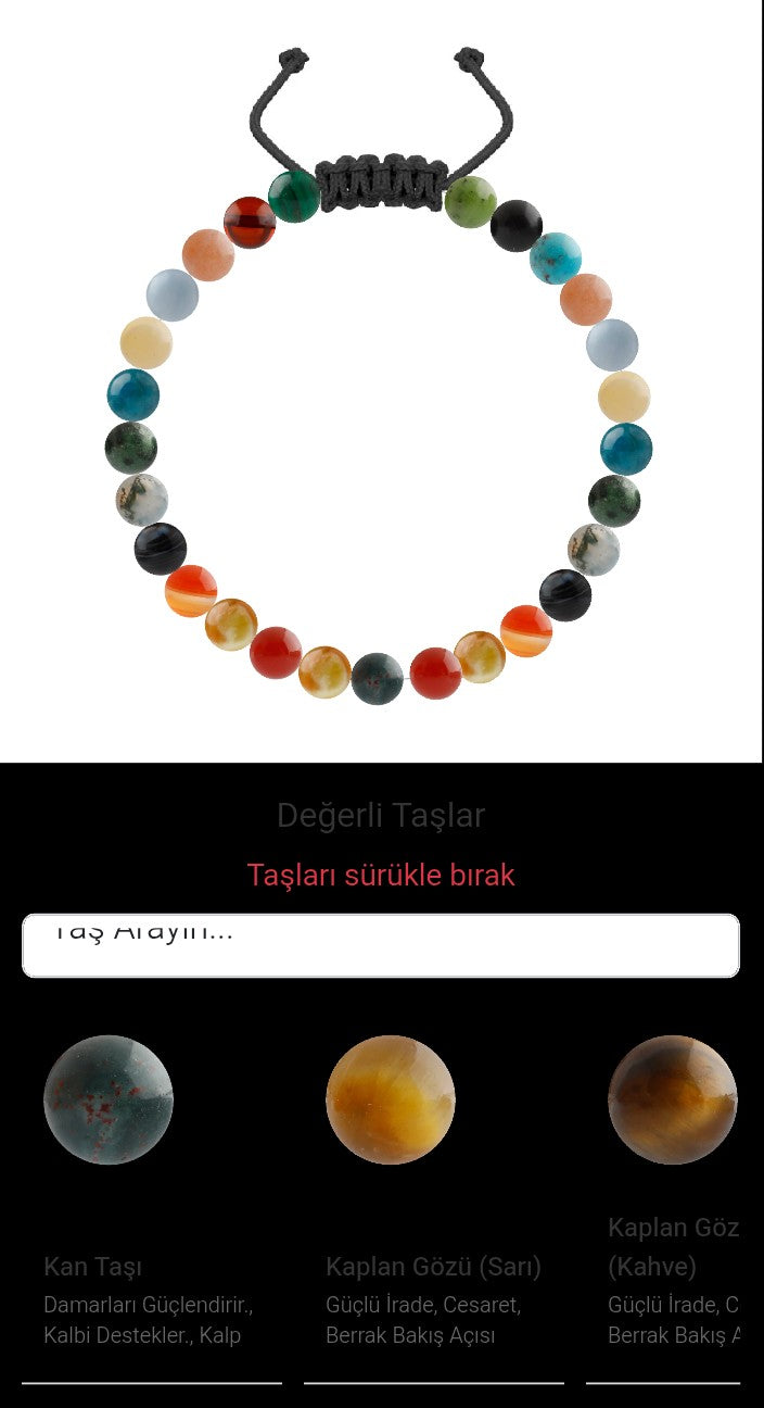 Özel Tasarım Merdiven Kapama Bileklik - 27 Taş - Özel Tasarım Görseli