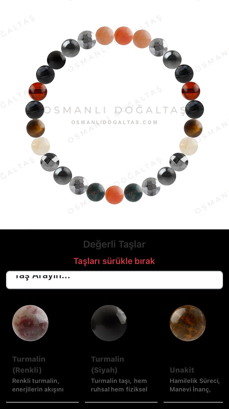 Özel Tasarım Elastik Misineli - 27 Taş - Özel Tasarım Görseli