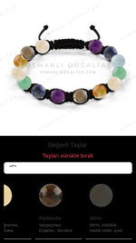 Özel Tasarım Makrome Bileklik - 14 Taş - Özel Tasarım Görseli