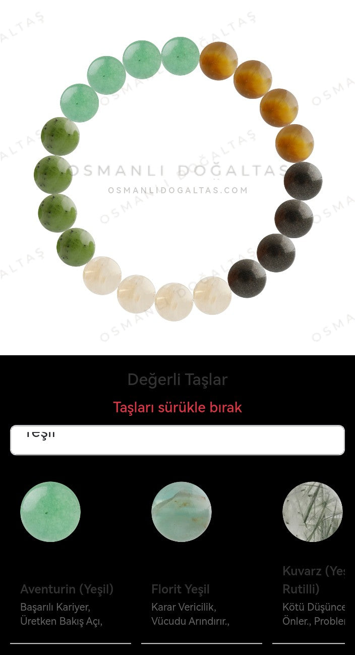 Özel Tasarım Elastik Misineli - 20 Taş - Özel Tasarım Görseli