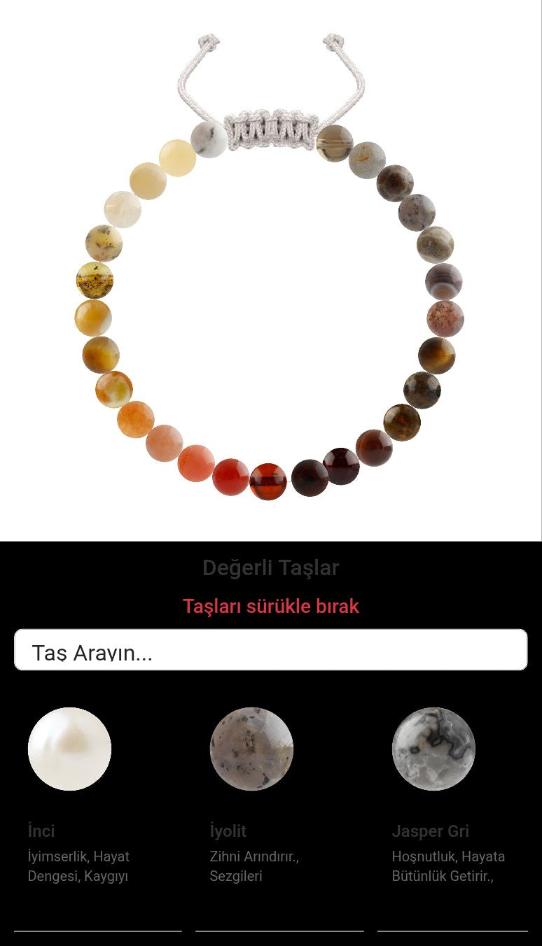 Özel Tasarım Merdiven Kapama Bileklik - 27 Taş - Özel Tasarım Görseli