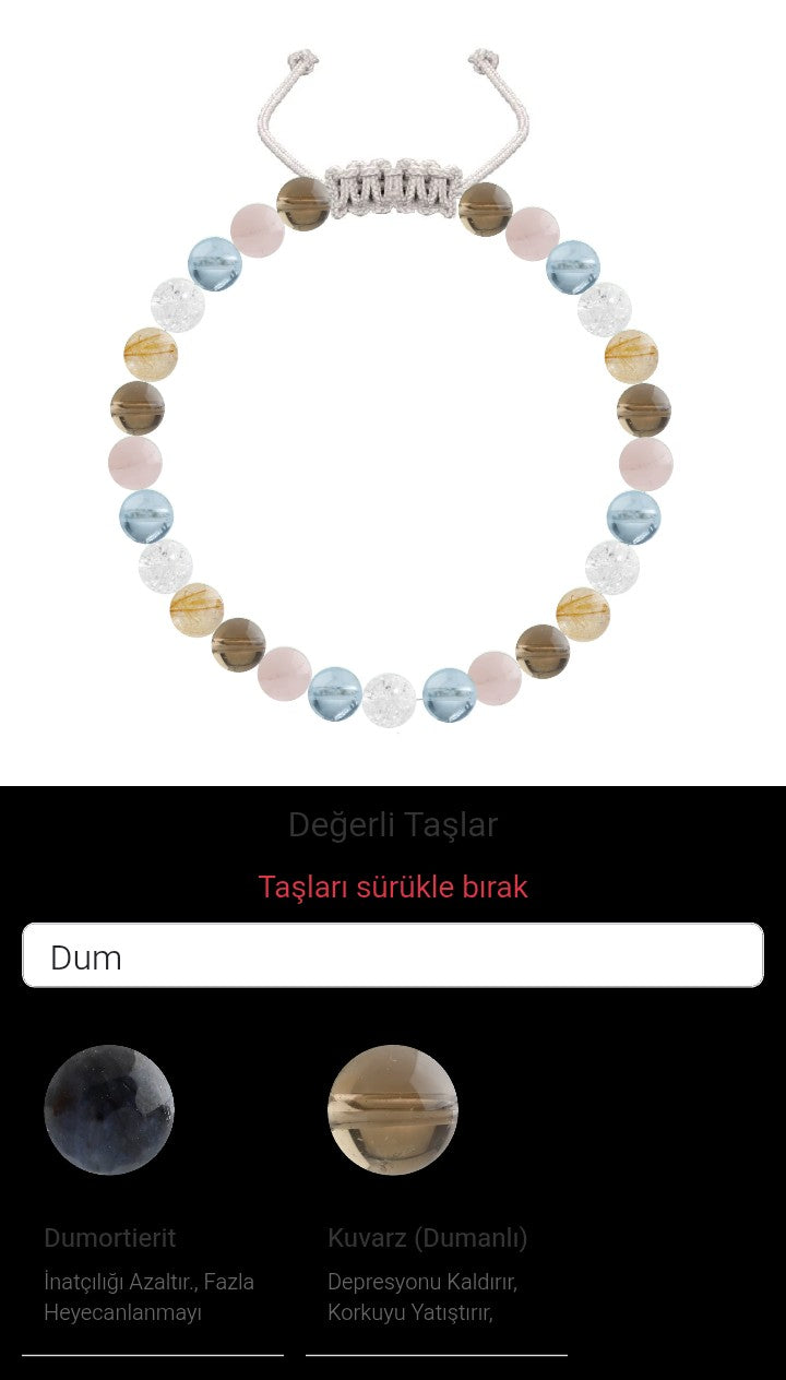 Özel Tasarım Merdiven Kapama Bileklik - 27 Taş - Özel Tasarım Görseli