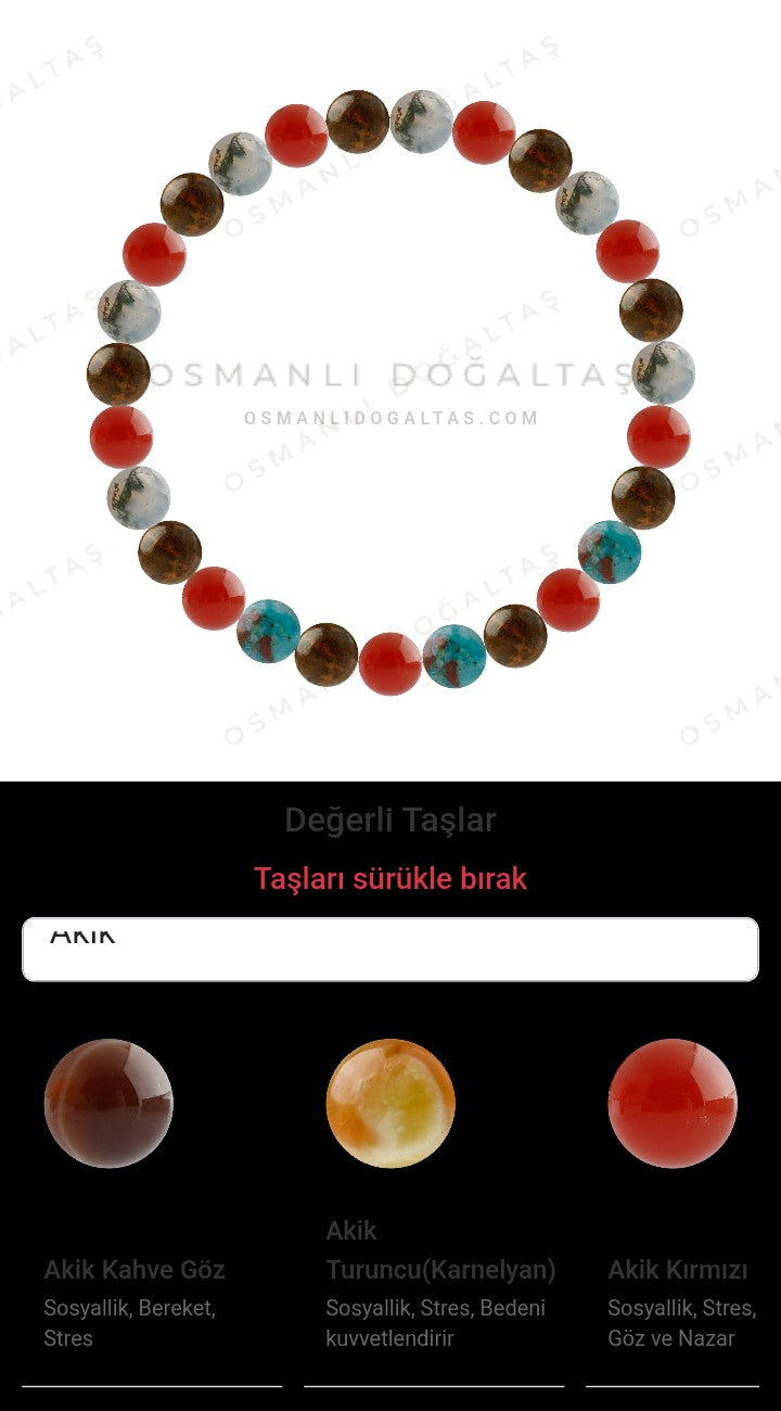 Özel Tasarım Elastik Misineli - 27 Taş - Özel Tasarım Görseli