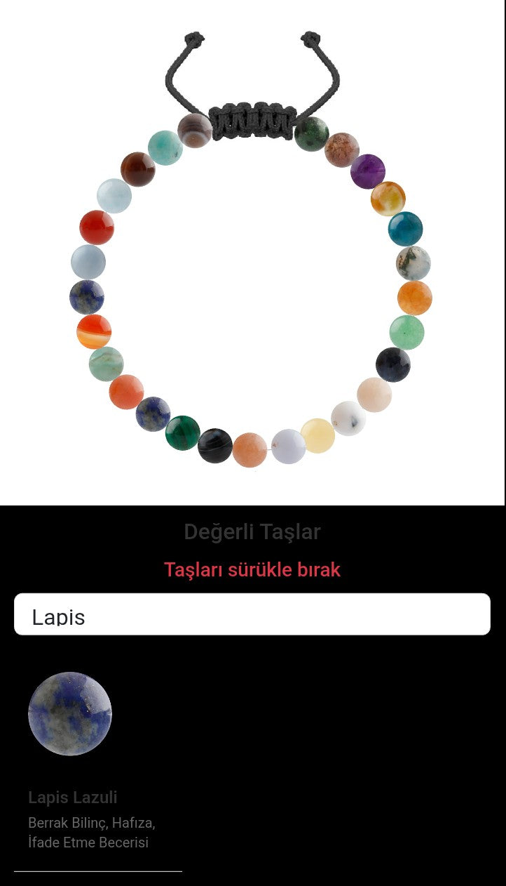Özel Tasarım Merdiven Kapama Bileklik - 27 Taş - Özel Tasarım Görseli