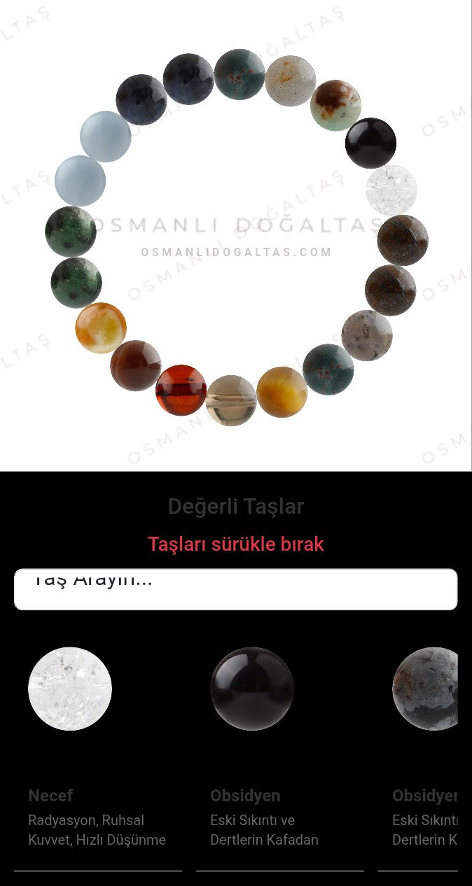 Özel Tasarım Elastik Misineli - 20 Taş - Özel Tasarım Görseli