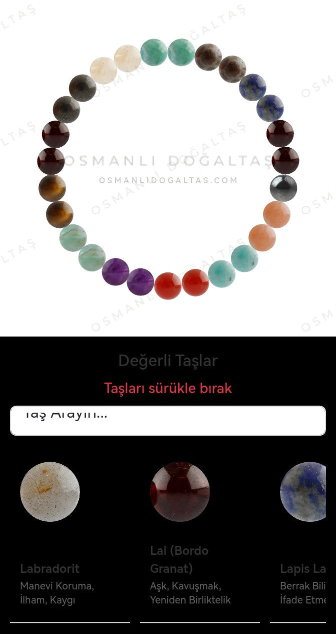 Özel Tasarım Elastik Misineli - 27 Taş - Özel Tasarım Görseli