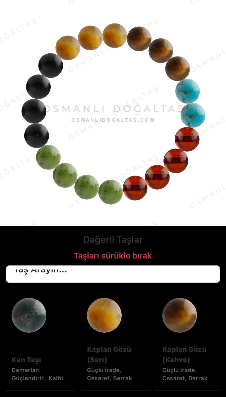 Özel Tasarım Elastik Misineli - 20 Taş - Özel Tasarım Görseli