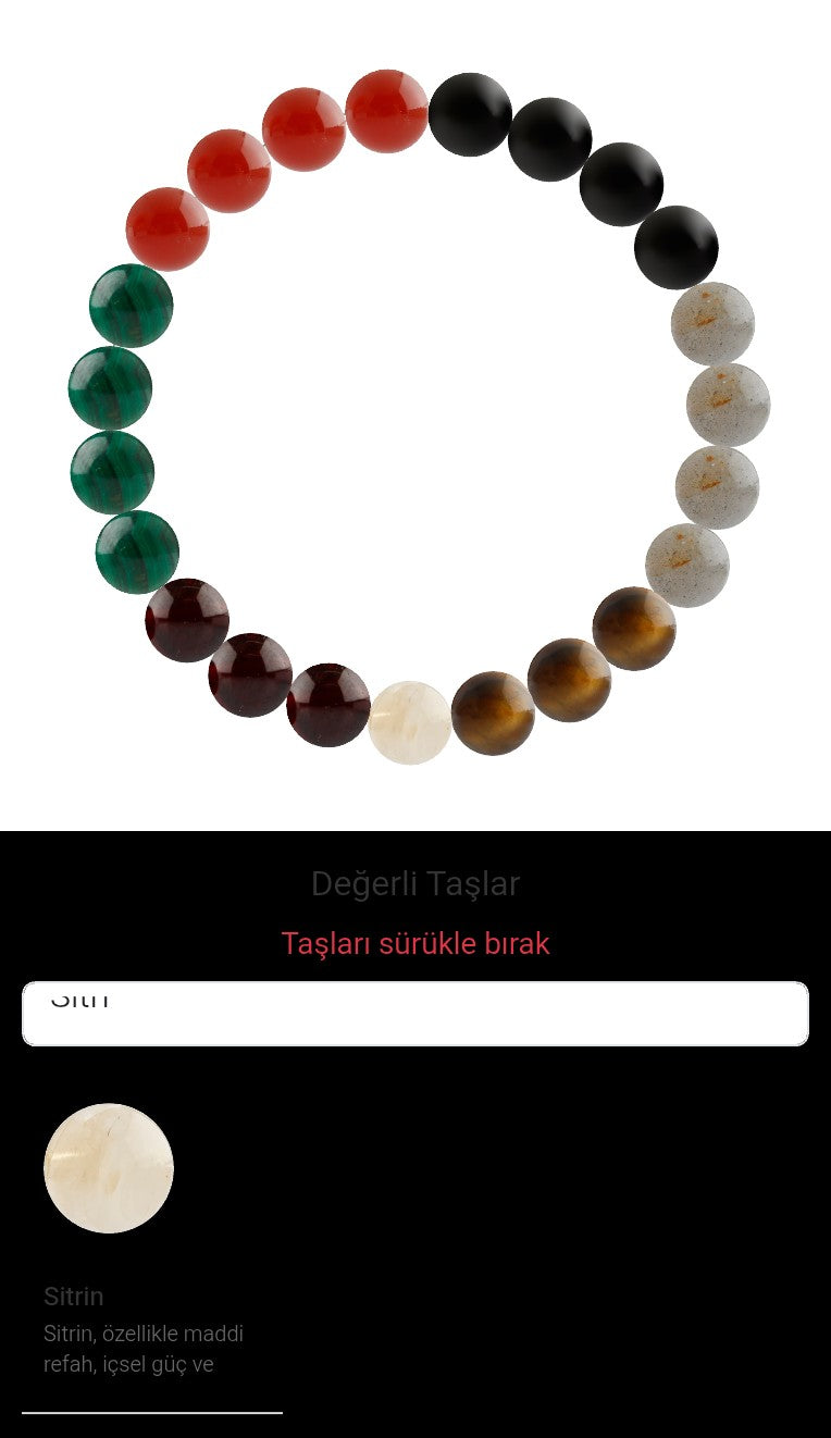Özel Tasarım Elastik Misineli - 23 Taş - Özel Tasarım Görseli