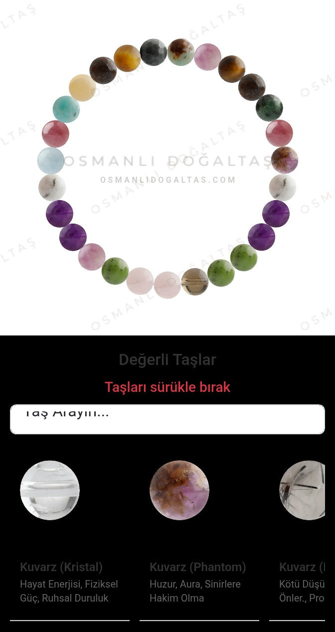 Özel Tasarım Elastik Misineli - 27 Taş - Özel Tasarım Görseli