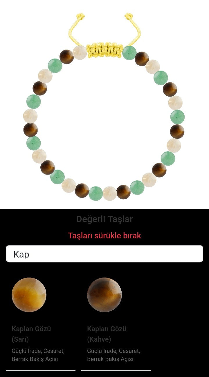 Özel Tasarım Merdiven Kapama Bileklik - 30 Taş - Özel Tasarım Görseli