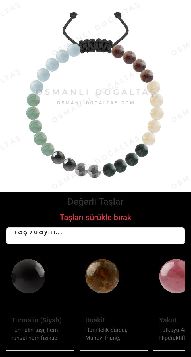 Özel Tasarım Merdiven Kapama Bileklik - 27 Taş - Özel Tasarım Görseli