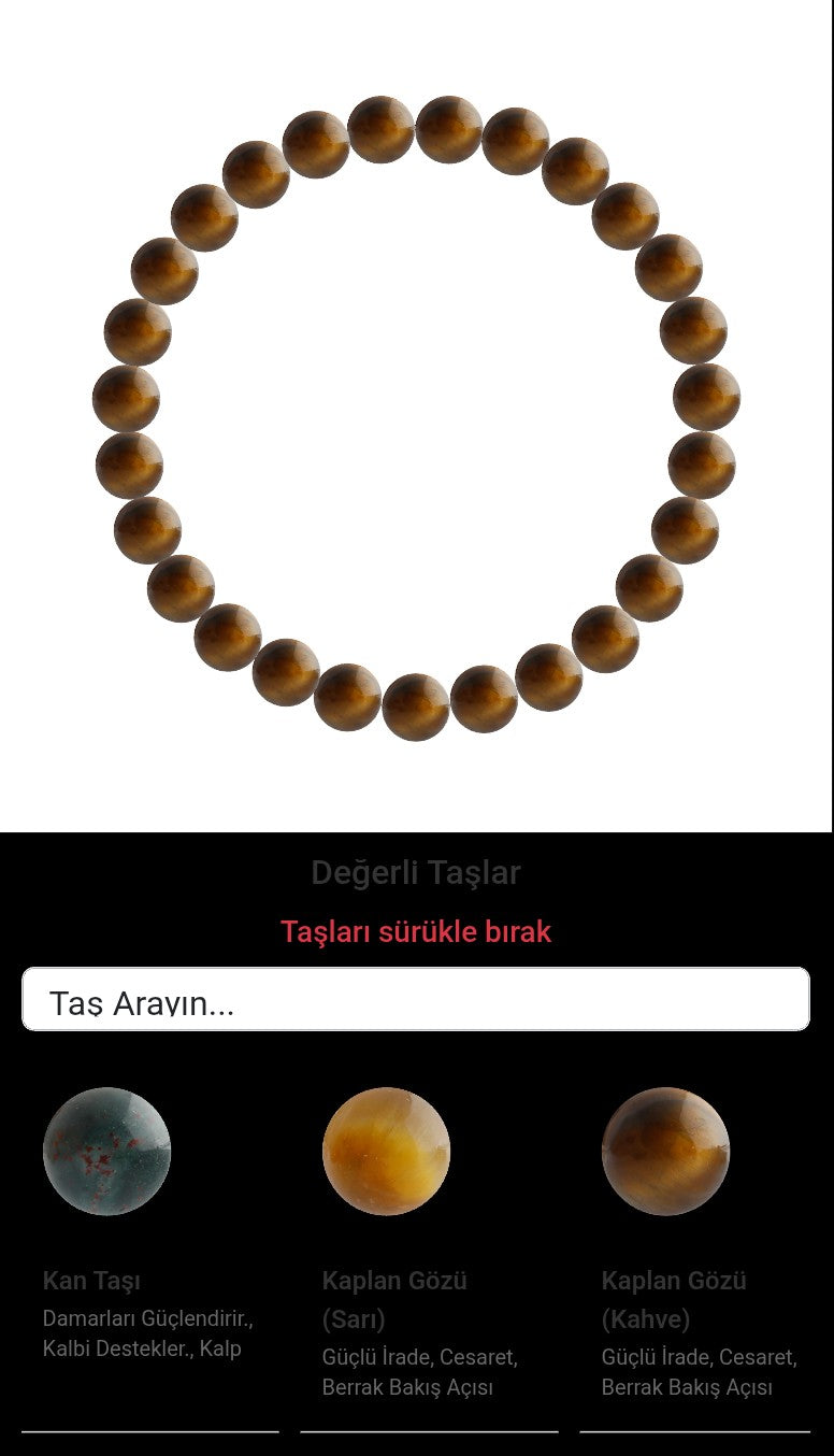 Özel Tasarım Elastik Misineli - 27 Taş - Özel Tasarım Görseli