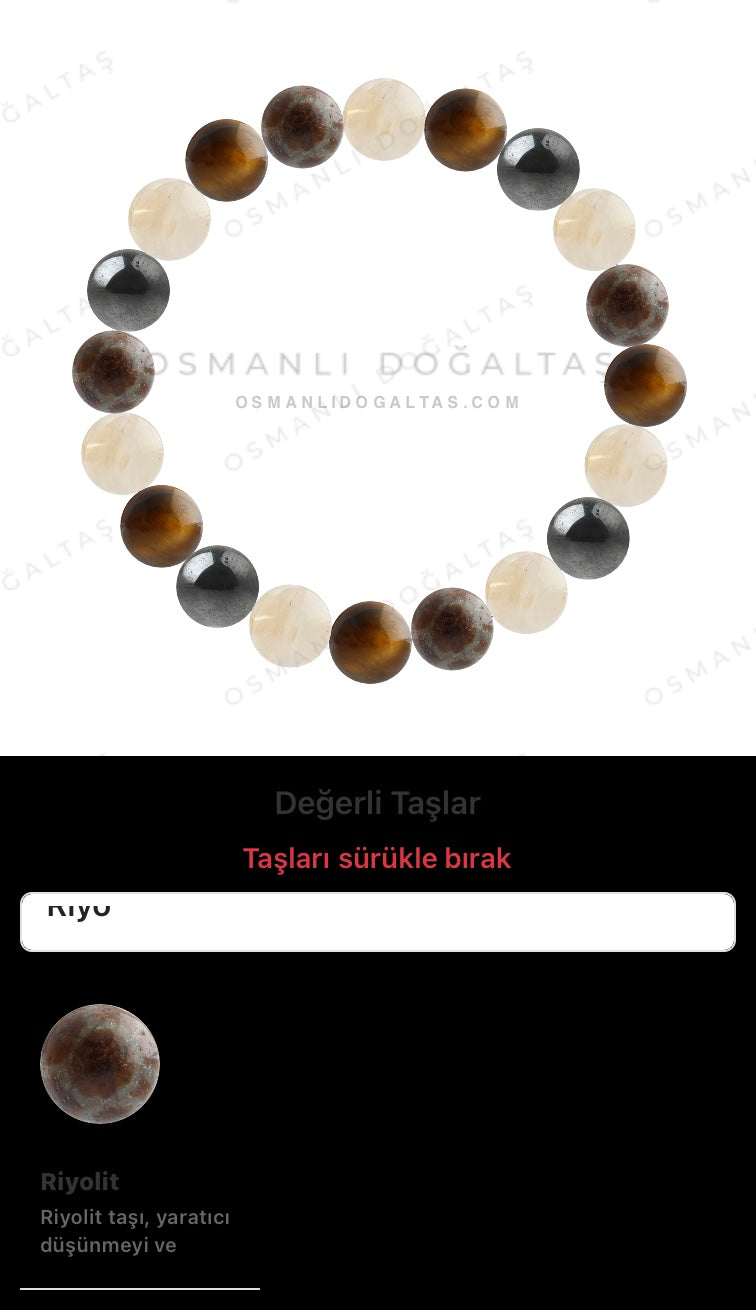 Özel Tasarım Elastik Misineli - 20 Taş - Özel Tasarım Görseli