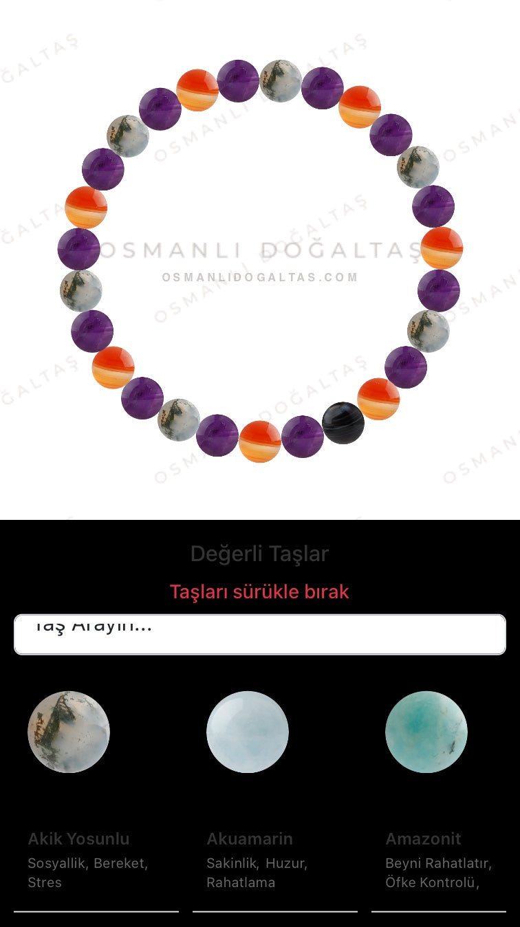 Özel Tasarım Elastik Misineli - 27 Taş - Özel Tasarım Görseli