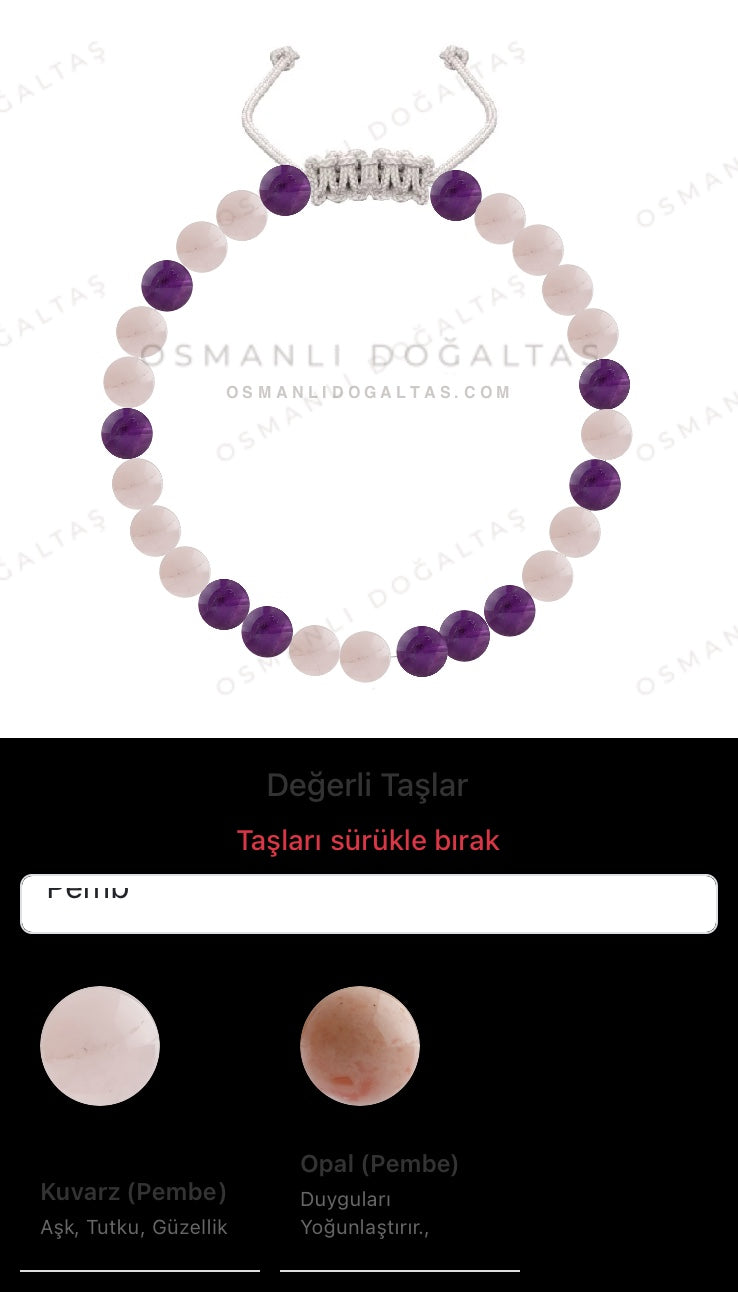 Özel Tasarım Merdiven Kapama Bileklik - 27 Taş - Özel Tasarım Görseli