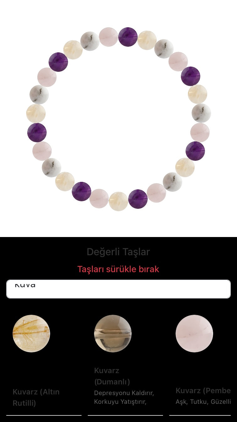 Özel Tasarım Elastik Misineli - 27 Taş - Özel Tasarım Görseli
