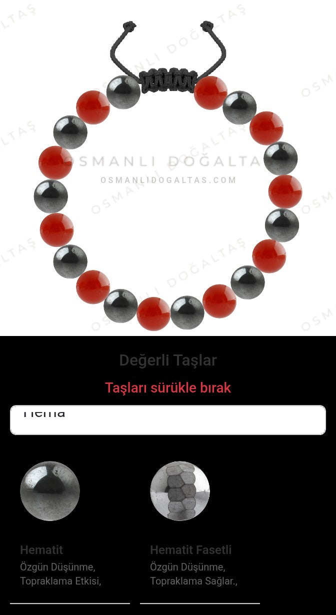 Özel Tasarım Merdiven Kapama Bileklik - 20 Taş - Özel Tasarım Görseli
