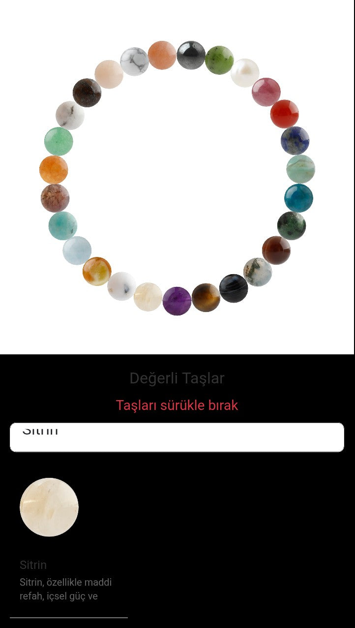 Özel Tasarım Elastik Misineli - 27 Taş - Özel Tasarım Görseli