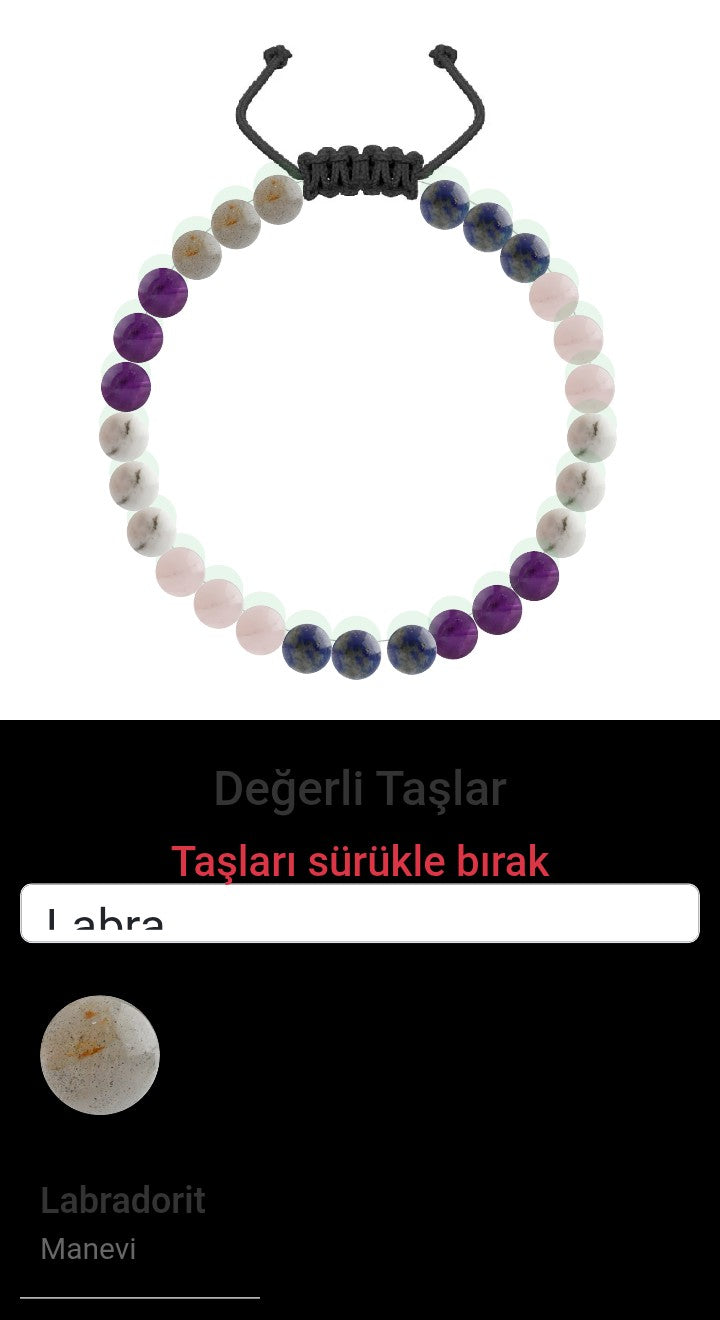Özel Tasarım Merdiven Kapama Bileklik - 27 Taş - Özel Tasarım Görseli