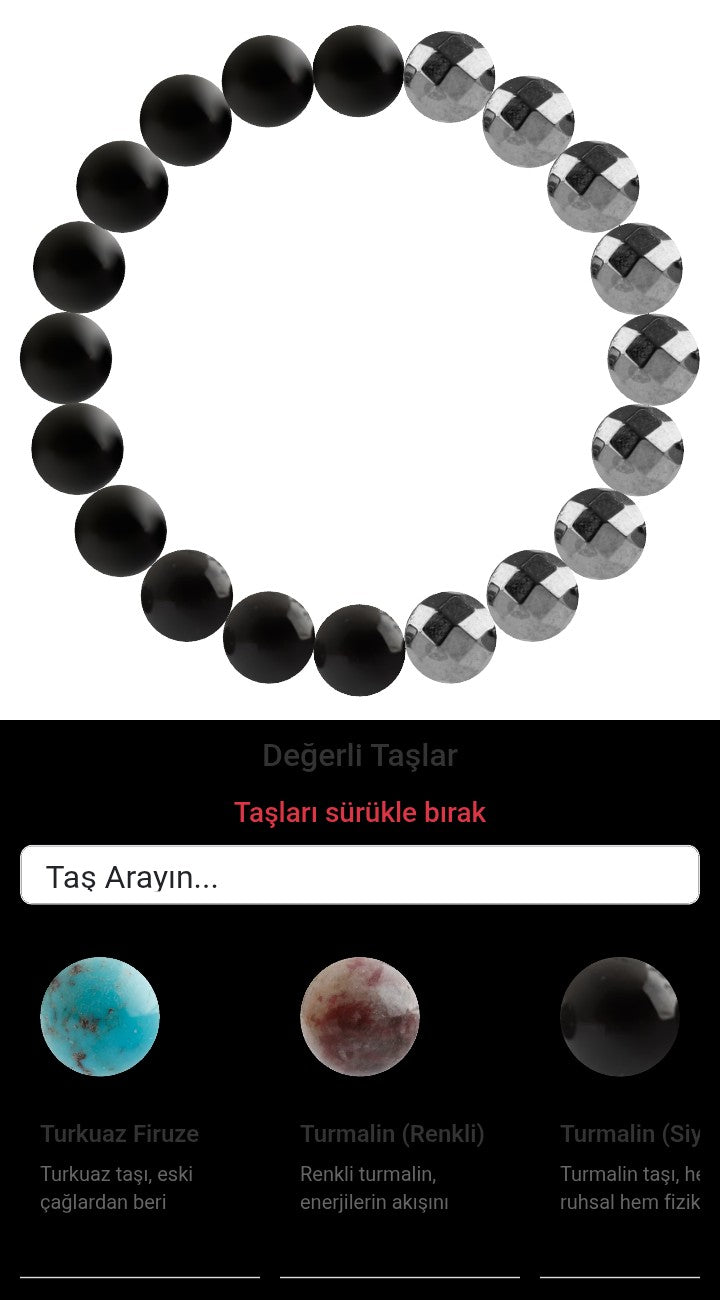 Özel Tasarım Elastik Misineli - 20 Taş - Özel Tasarım Görseli
