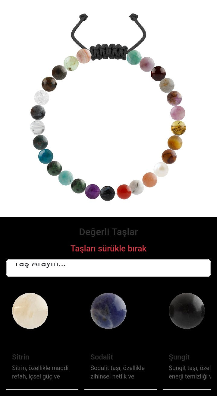Özel Tasarım Merdiven Kapama Bileklik - 27 Taş - Özel Tasarım Görseli