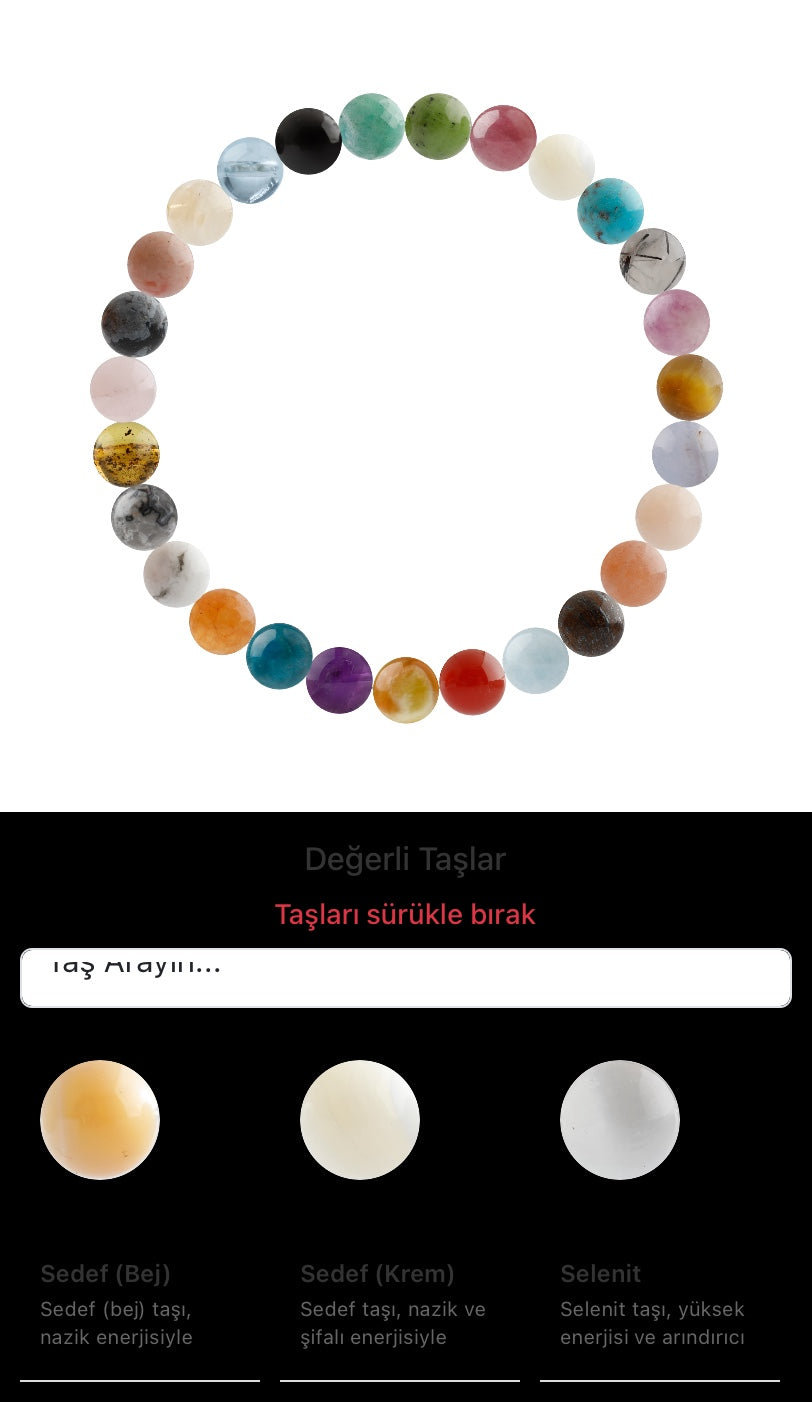 Özel Tasarım Elastik Misineli - 27 Taş - Özel Tasarım Görseli