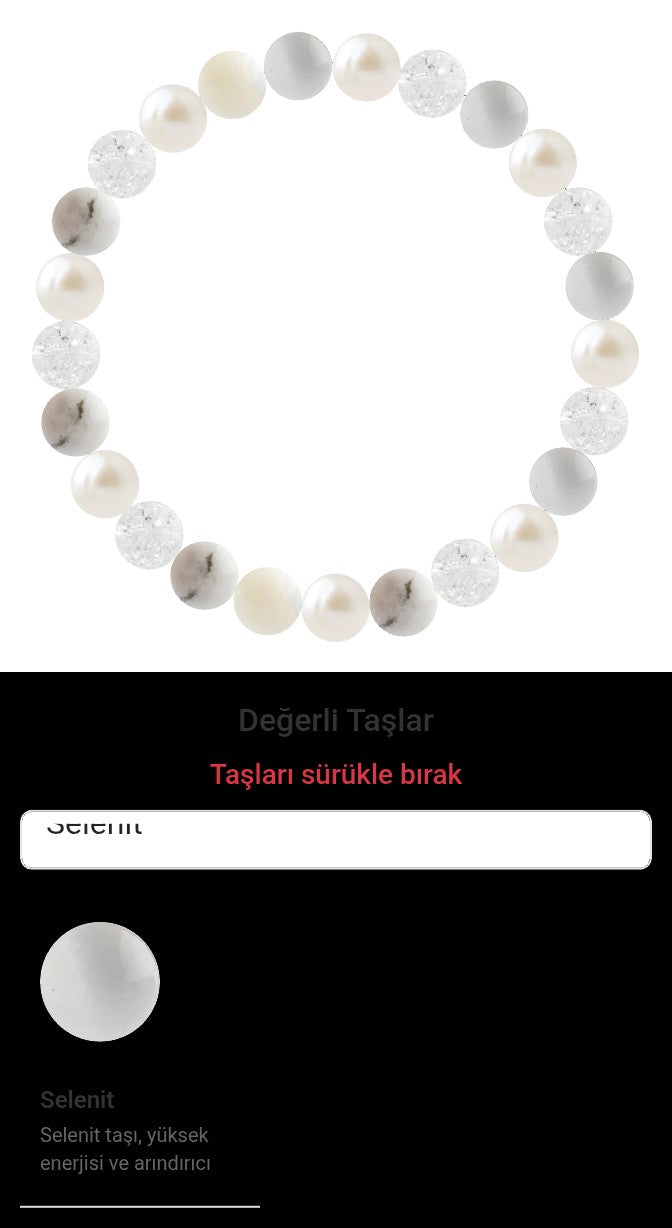 Özel Tasarım Elastik Misineli - 25 Taş - Özel Tasarım Görseli