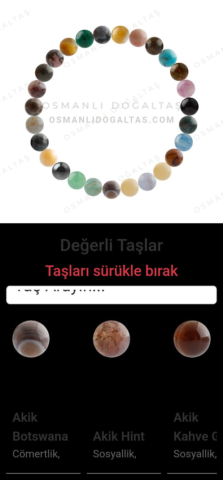 Özel Tasarım Elastik Misineli - 27 Taş - Özel Tasarım Görseli