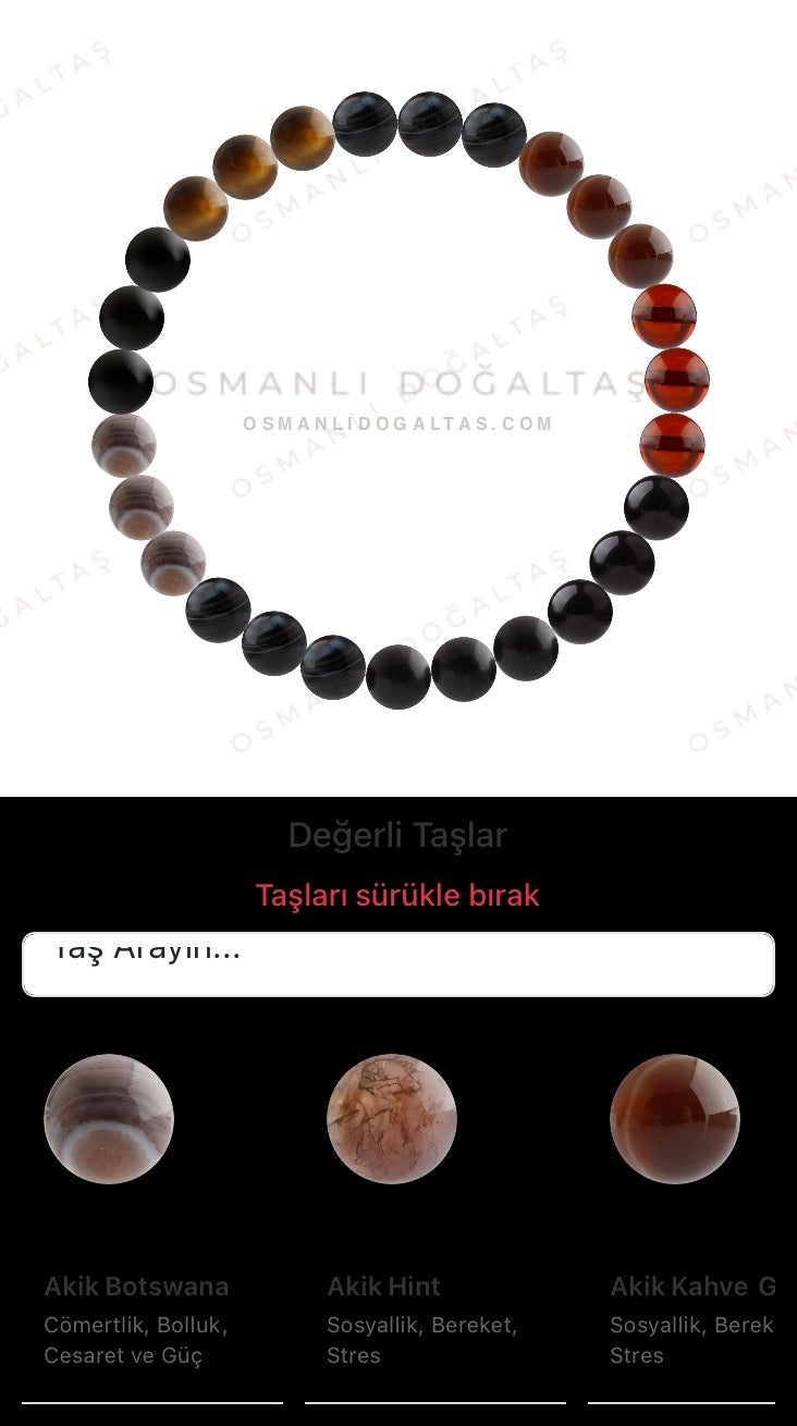 Özel Tasarım Elastik Misineli - 27 Taş - Özel Tasarım Görseli