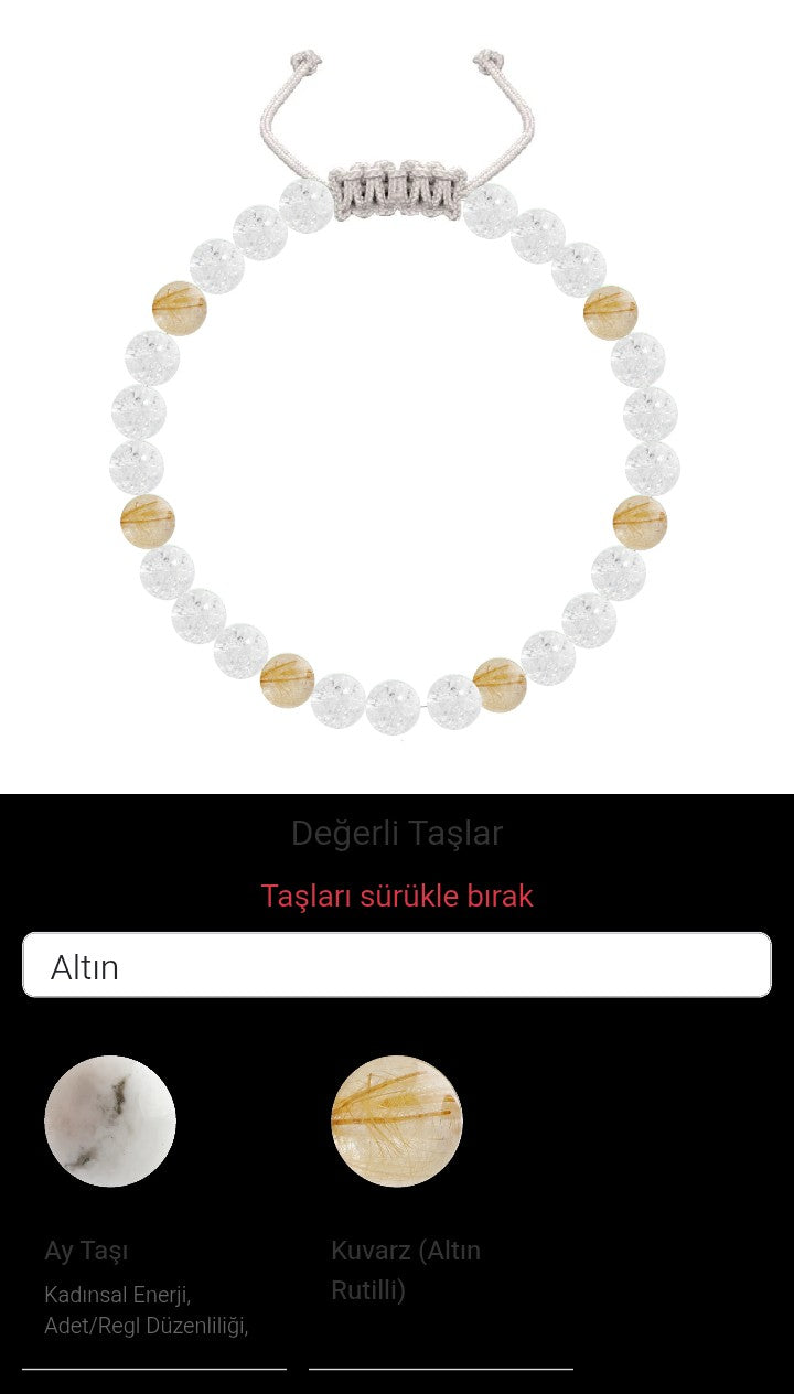Özel Tasarım Merdiven Kapama Bileklik - 27 Taş - Özel Tasarım Görseli