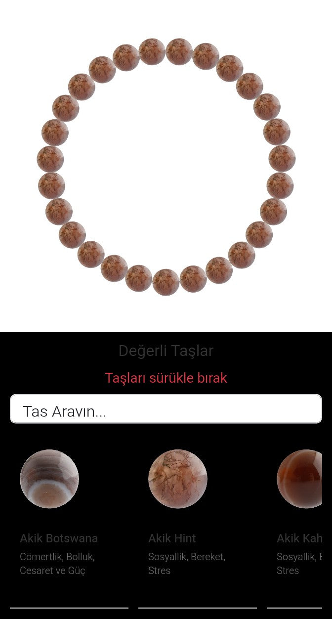 Özel Tasarım Elastik Misineli - 27 Taş - Özel Tasarım Görseli