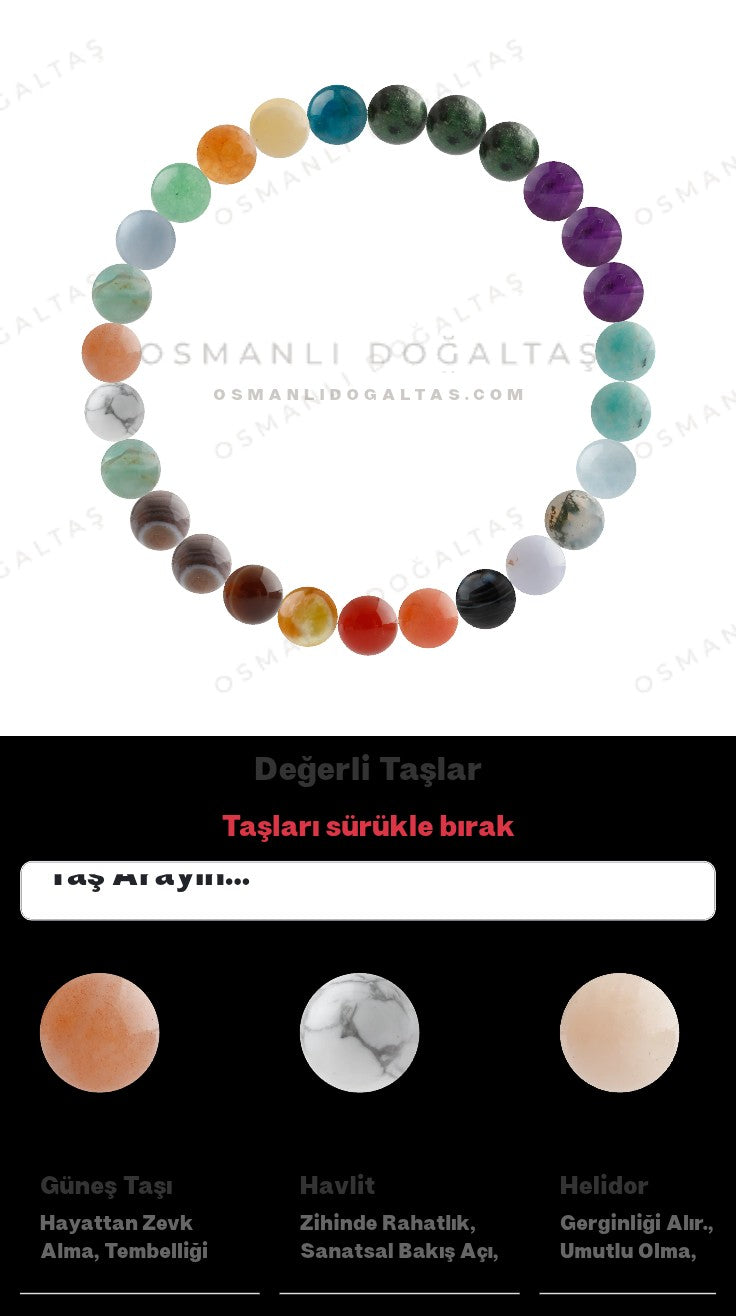 Özel Tasarım Elastik Misineli - 27 Taş - Özel Tasarım Görseli