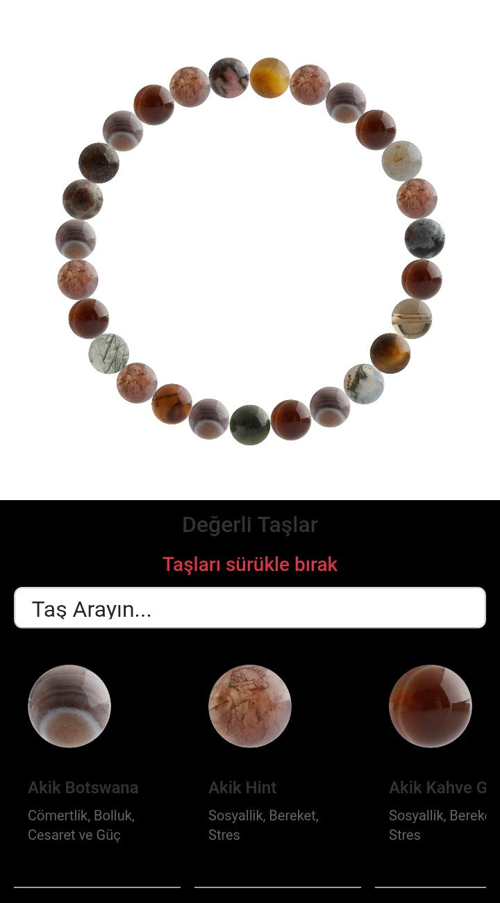 Özel Tasarım Elastik Misineli - 27 Taş - Özel Tasarım Görseli