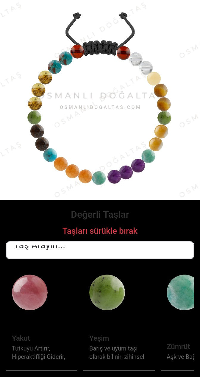 Özel Tasarım Merdiven Kapama Bileklik - 27 Taş - Özel Tasarım Görseli