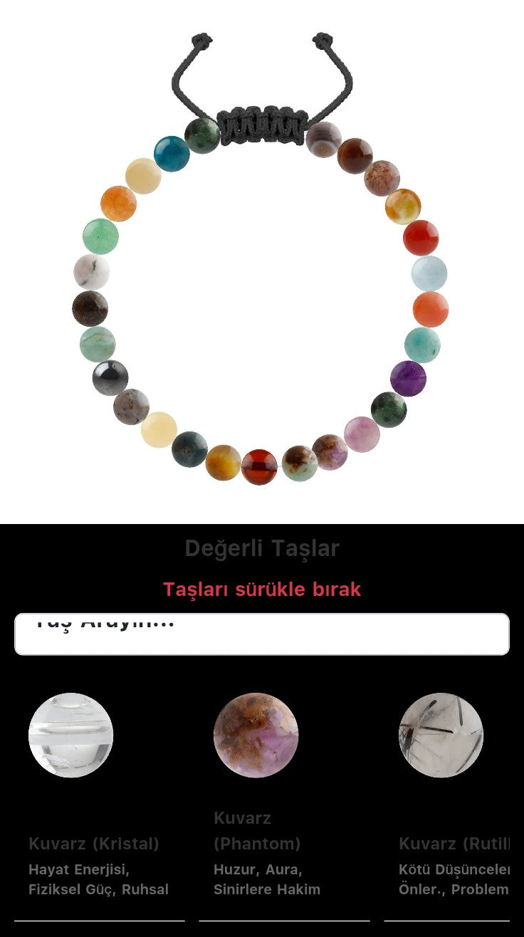 Özel Tasarım Merdiven Kapama Bileklik - 27 Taş - Özel Tasarım Görseli