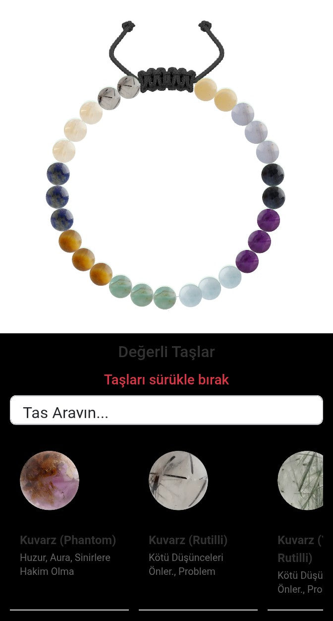 Özel Tasarım Merdiven Kapama Bileklik - 27 Taş - Özel Tasarım Görseli