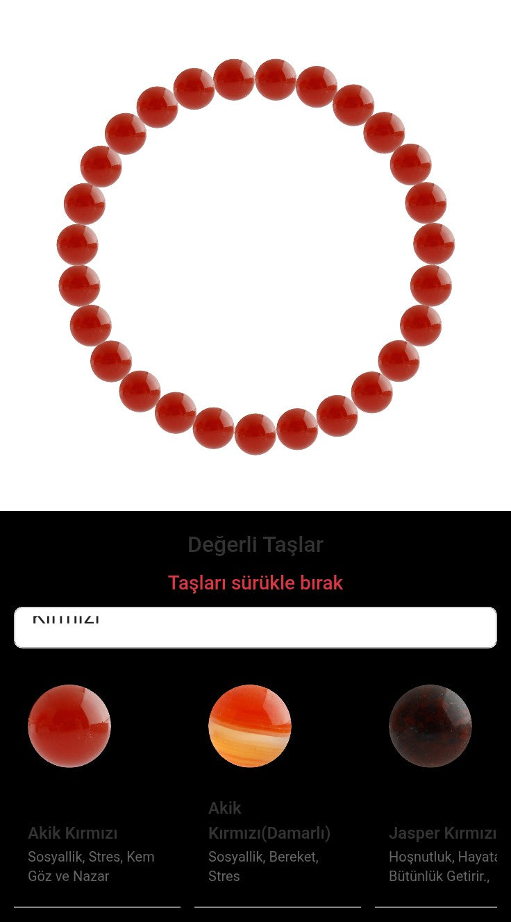 Özel Tasarım Elastik Misineli - 27 Taş - Özel Tasarım Görseli