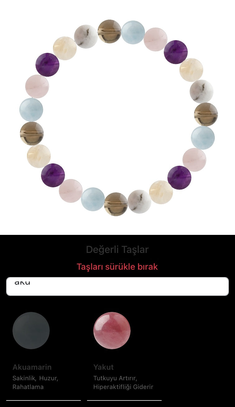 Özel Tasarım Elastik Misineli - 23 Taş - Özel Tasarım Görseli