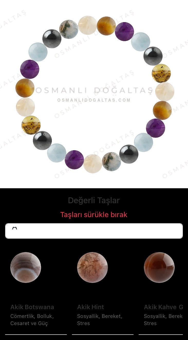 Özel Tasarım Elastik Misineli - 23 Taş - Özel Tasarım Görseli