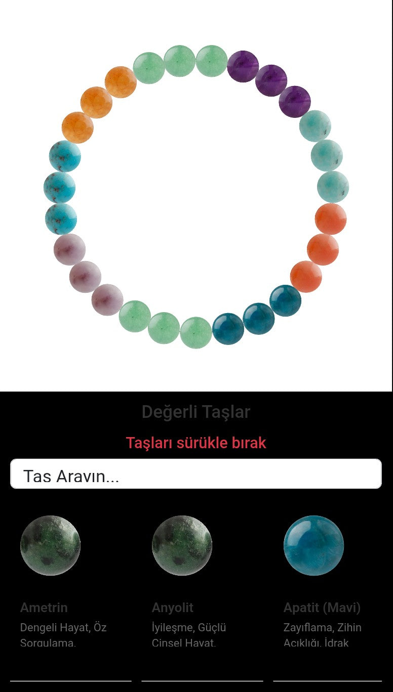Özel Tasarım Elastik Misineli - 27 Taş - Özel Tasarım Görseli