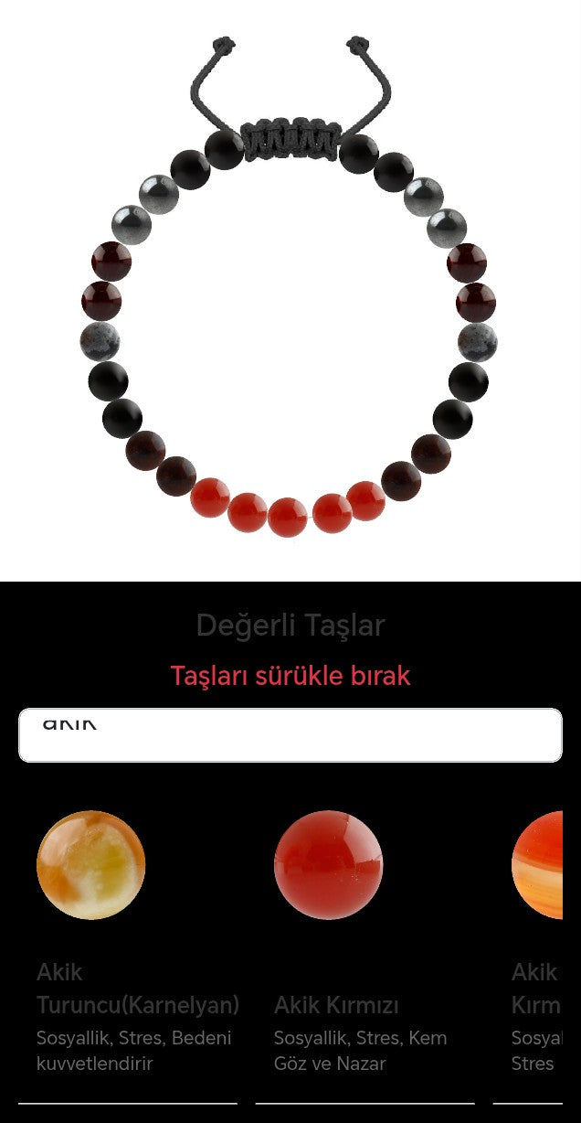 Özel Tasarım Merdiven Kapama Bileklik - 27 Taş - Özel Tasarım Görseli